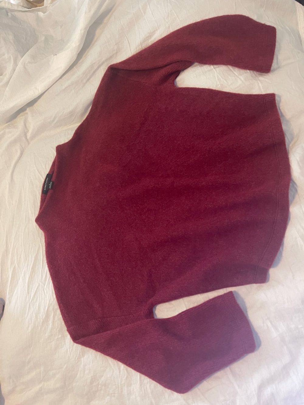 Sanctuary Women's Crewneck Sweater in Burgundy